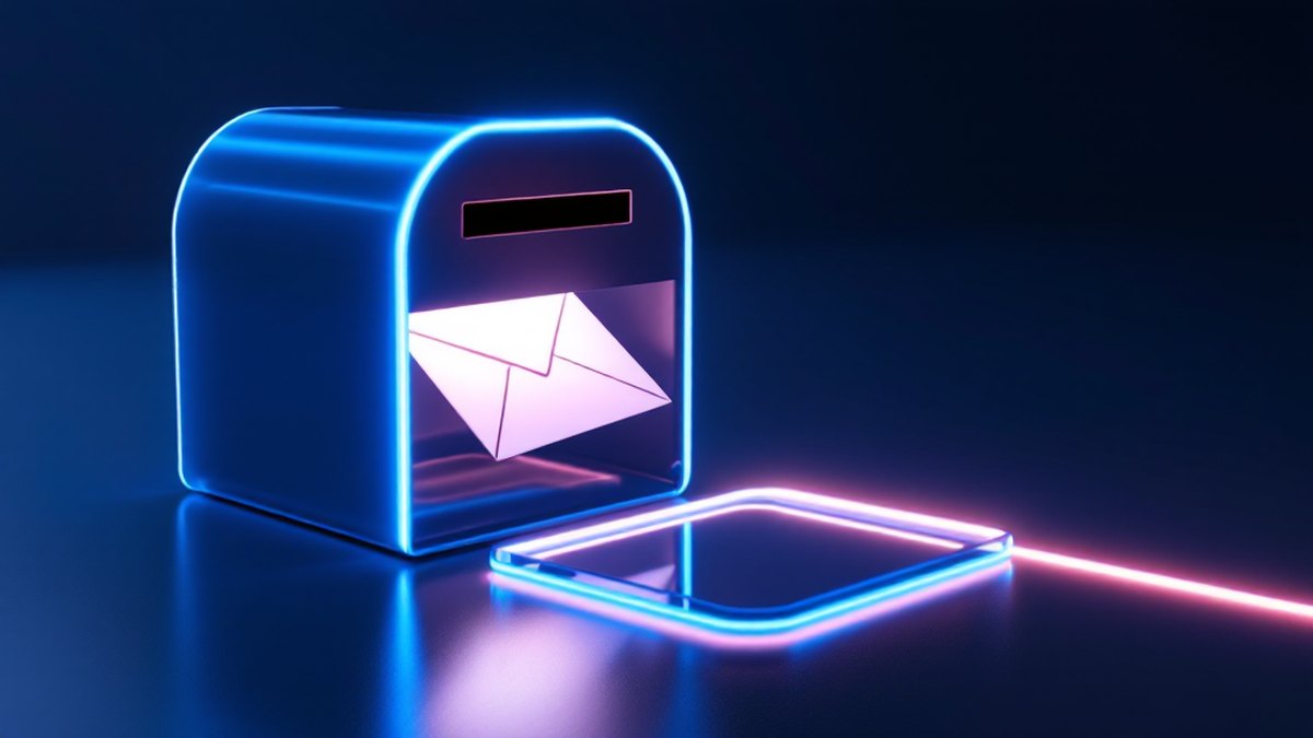 KI-generiertes Konzeptbild zu Landingpage mit Lead-Eingang: Anfragen landen dort, wo du arbeitest