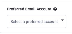 ActiveCampaign: Dropdown Preferred Email Account
